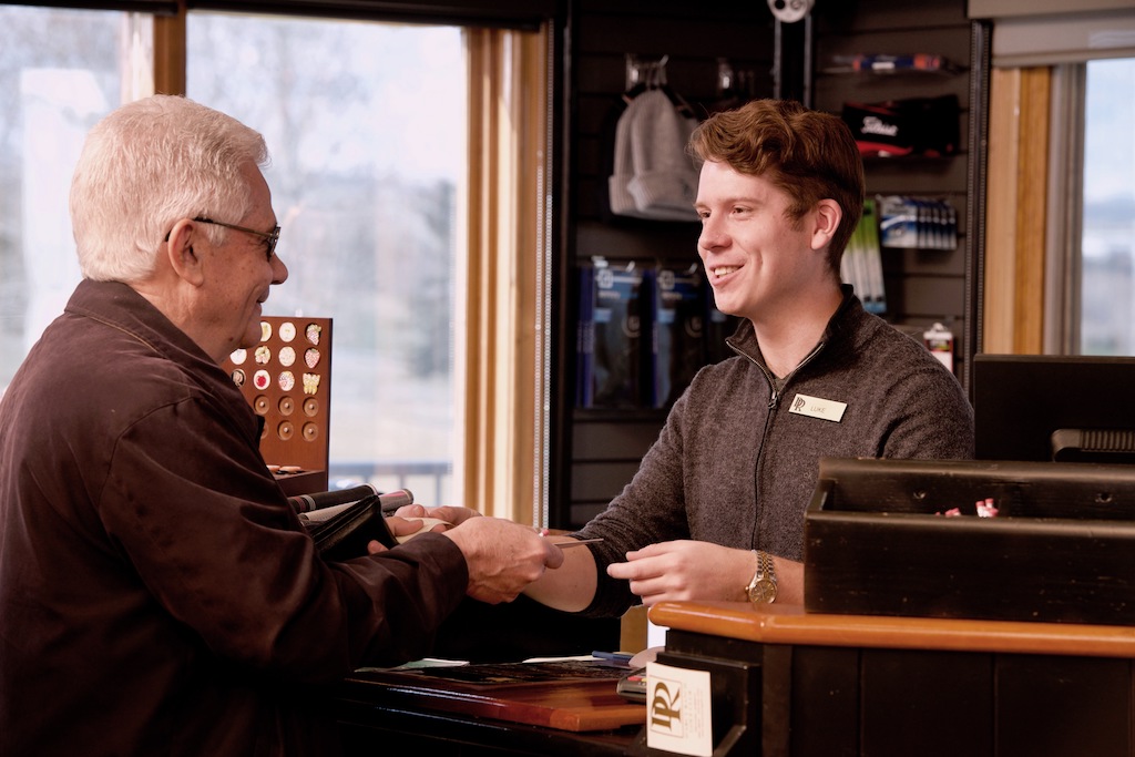 helpful pro shop staff